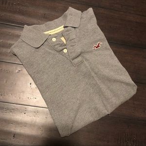 Men’s Gray Hollister Polo Shirt